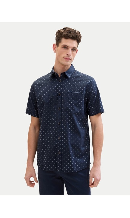 Férfi ing, Tom Tailor, 546373, sötétkék, pamut, S INTL