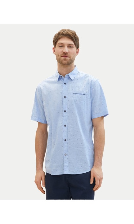 Férfi ing, Tom Tailor, 546366, kék, pamut