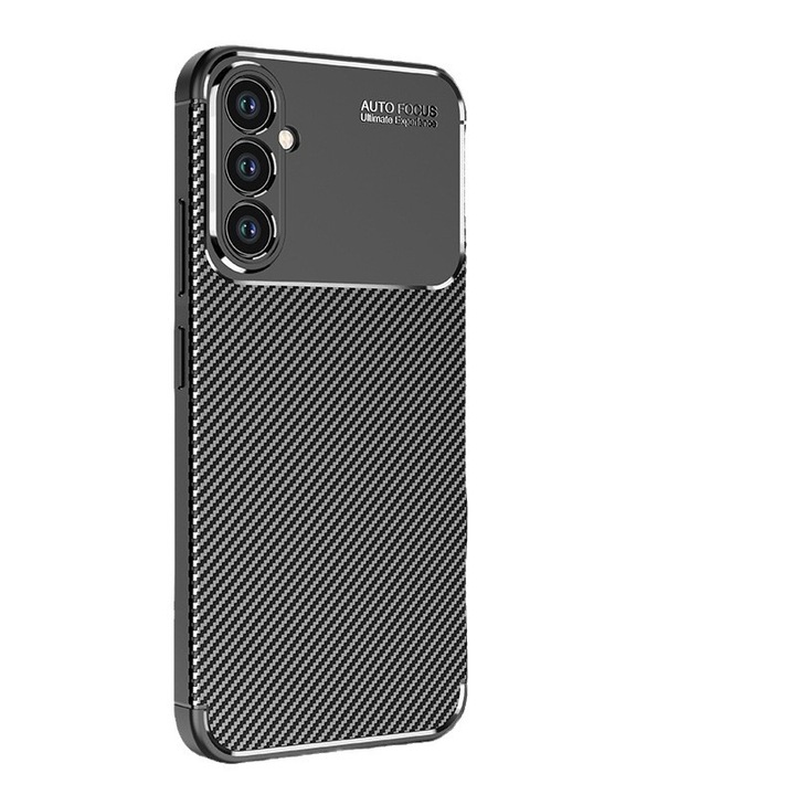 Samsung M34, Sunmostar, Carbon Fiber, Anti-Shock, Fekete védőburkolat