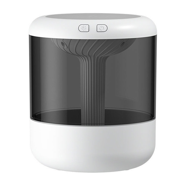 Hordozható párásító 1500ml, slim design, fehér