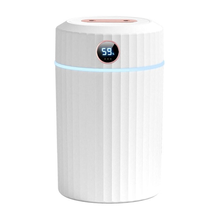 Párásító, 2L, nagy kapacitású, 36 óra, 20-40 m2-es helyiségekhez, 7 LED-del