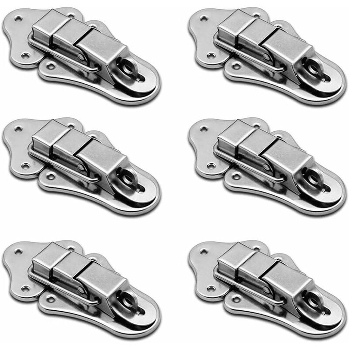 Lacate set, 6 bucati, din otel inoxidabil