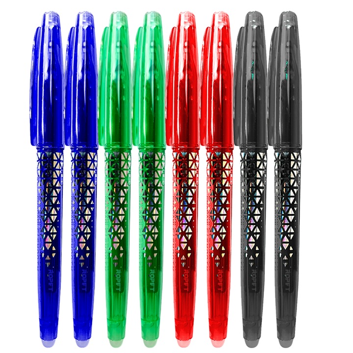 Set Pix cu Radiera 0, 7mm, Roller, 8 buc, multicolor