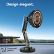 Suport auto wireless, magnetic HNSMART, Cu incarcare rapida, 15W, rotatie 360°, negru