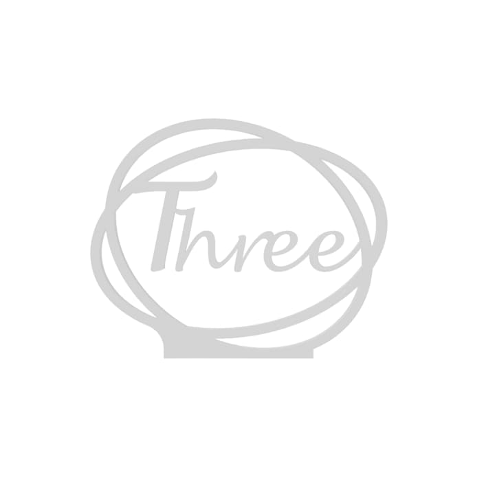 Сватбена украса за маса, "ТРИ", зала за събития, 163 X 202 мм бяла слонова кост