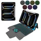 husa fixGuard KeyTab Pro, tastatura RGB + suport stilou pentru iPad Pro 11 (2024) - negru
