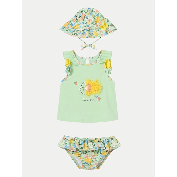 Costum de baie copii, Mayoral, 138850, Verde, Poliester