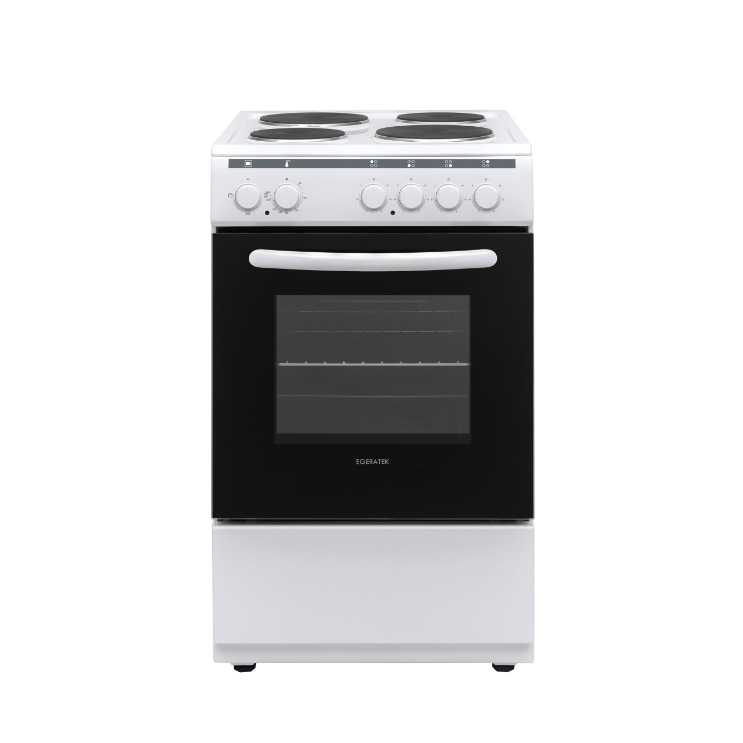 Aragaz cu plita Geratek Siena SH5200W, 50 cm, alb