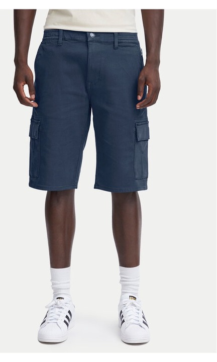 Férfi rövidnadrág, BLEND, 540340, Sötétkék, Pamut