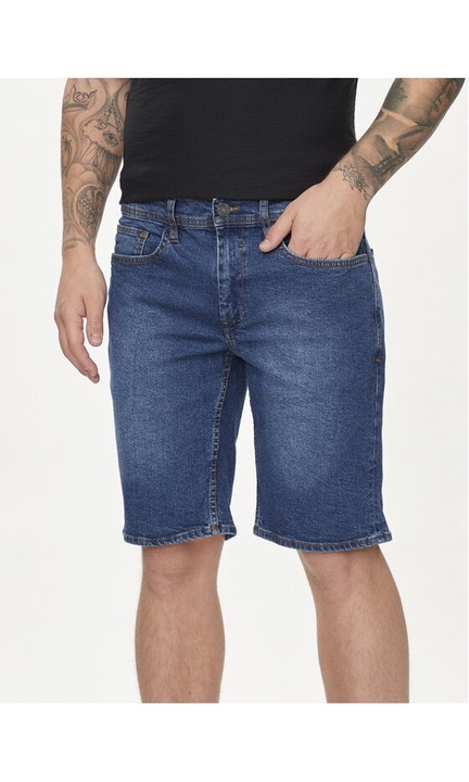 Férfi rövidnadrág, BLEND, 530419, kék, pamut