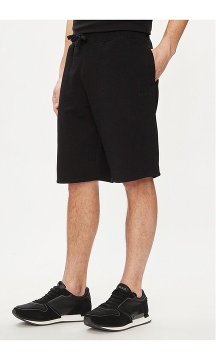 Pantaloni scurti barbati, Guess, 514730, Negru, Bumbac