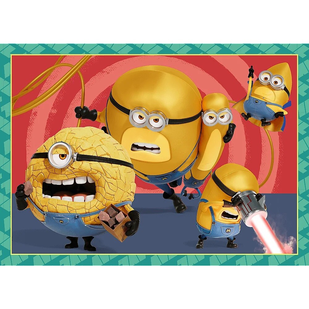 Puzzle Trefl 4 in 1 - Despecable me 4, Minionii trazniti, 35/48/54
