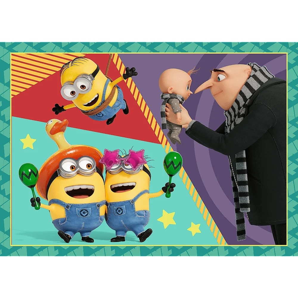 Puzzle Trefl 4 in 1 - Despecable me 4, Minionii trazniti, 35/48/54