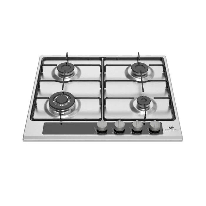 Plită pe Gaz Continental Edison CECTG4VIX, 4 arzătoare, inox, 58x4,2x51,5cm