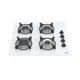 Plita incorporabila CONTINENTAL EDISON CECTG4VW1, Gaz, 4 arzatoare, Alb