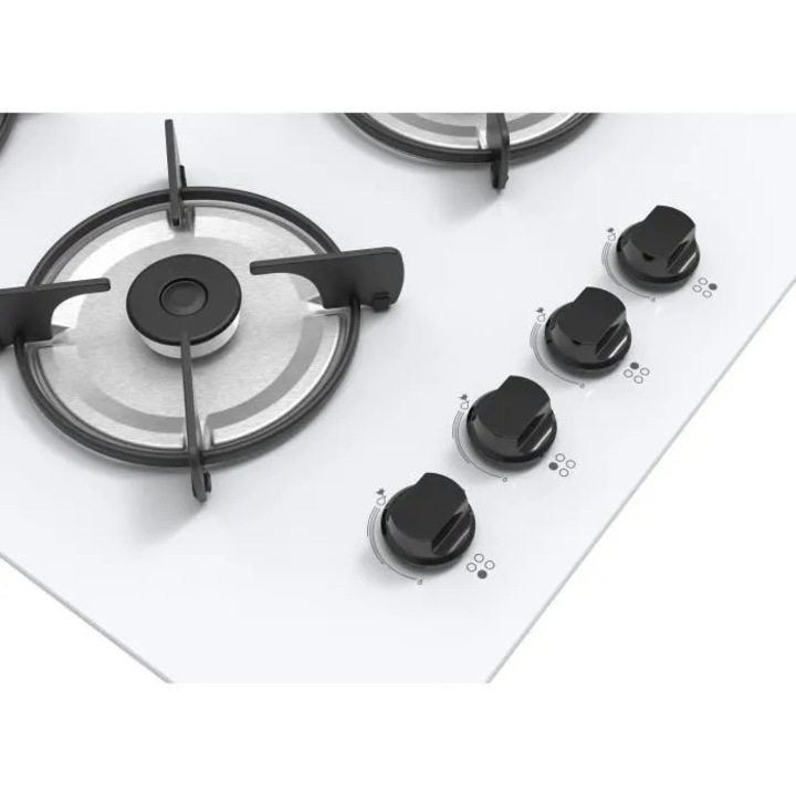 Plita incorporabila CONTINENTAL EDISON CECTG4VW1, Gaz, 4 arzatoare, Alb