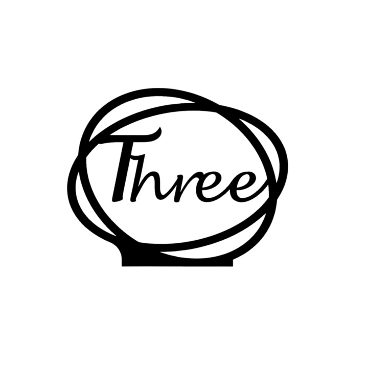 Сватбена украса за маса "ТРИ", зала за събития, 163 Х 202 мм черна