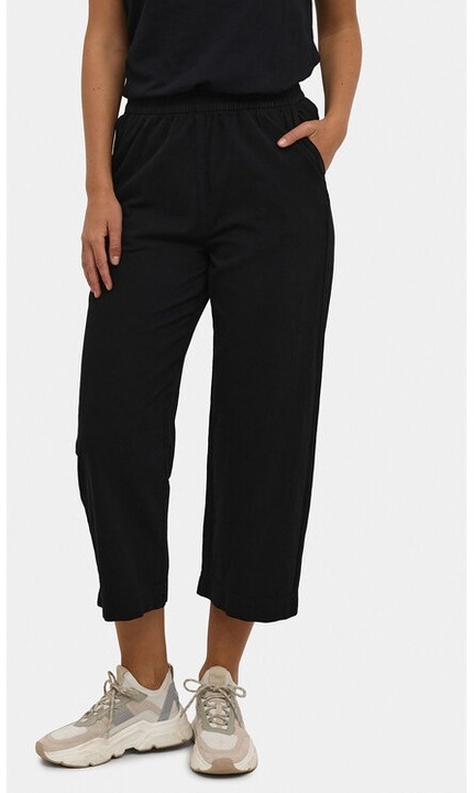 Női nadrág, kaffe, 99458, fekete, pamut