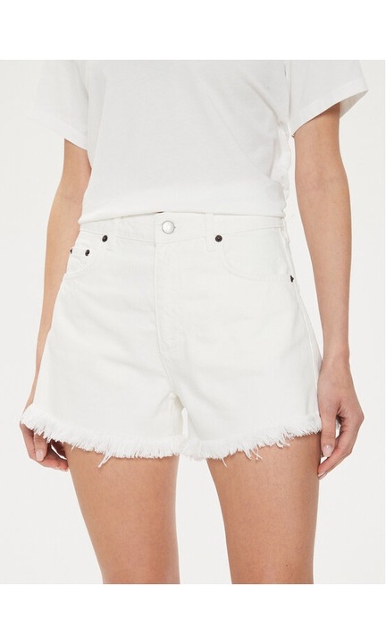 Pantaloni dama, Sisley, 210570, Alb, Bumbac