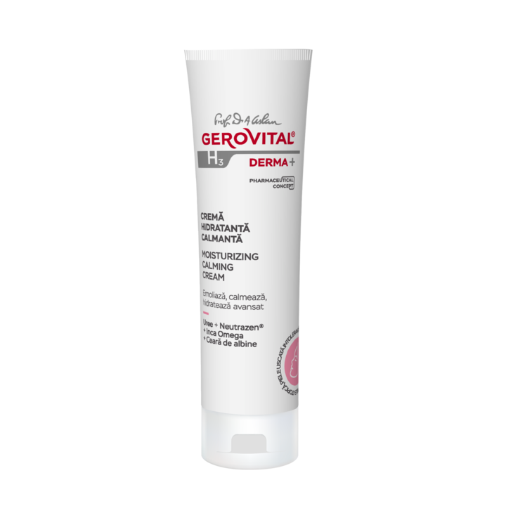Crema hidratanta calmanta Gerovital H3 Derma+, 50 ml