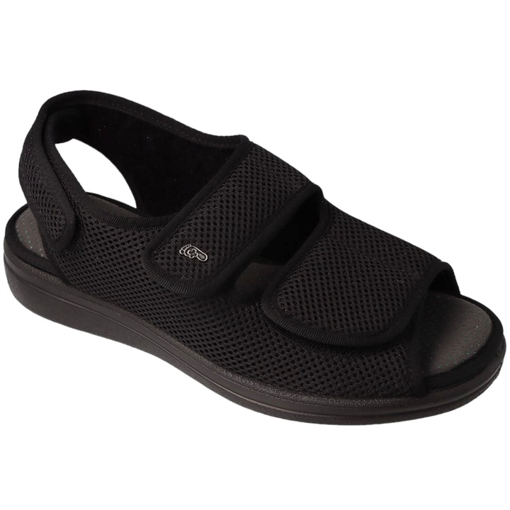 Sandale Ortopedice Barbati Dr Orto 077M, Negre, Marimea 45