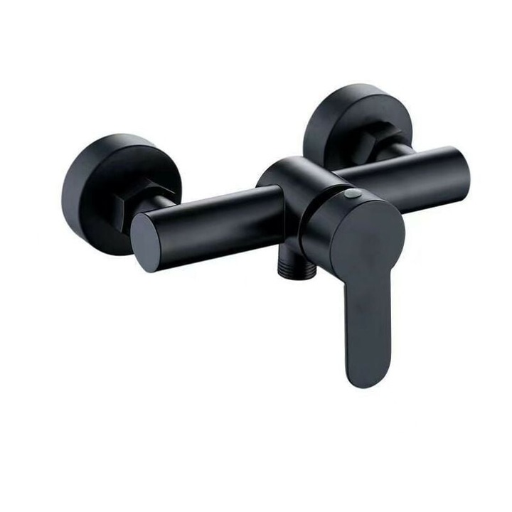 Стенен санитарен смесител, TNEAYWHE, покритие с матов никел, неръждаема стомана, лесен контрол на температурата