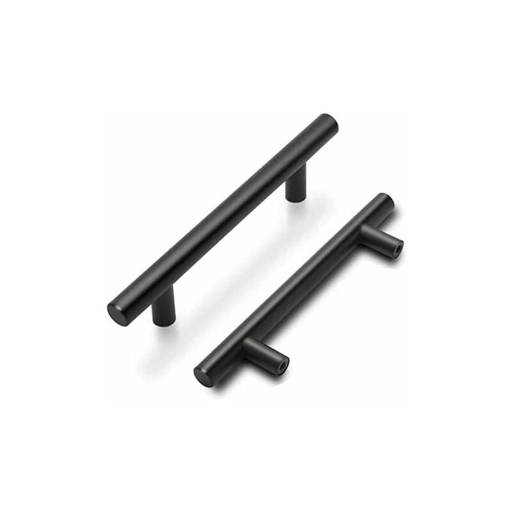 Set 15 manere dulap, Enforose, inox, negru