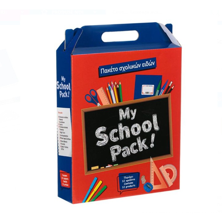 Set Rechizite Scolare Pachet Scolar 40 buc