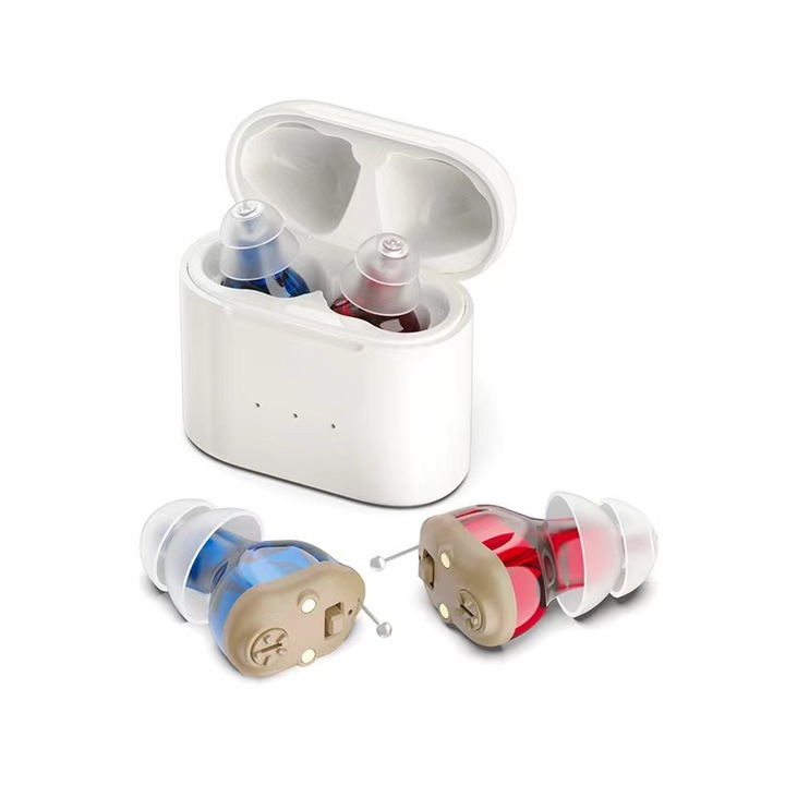 Aparat auditiv, anulare zgomot HD, 4 moduri, compartiment de incarcare magnetica, durata lunga de viata, asistenta stereo