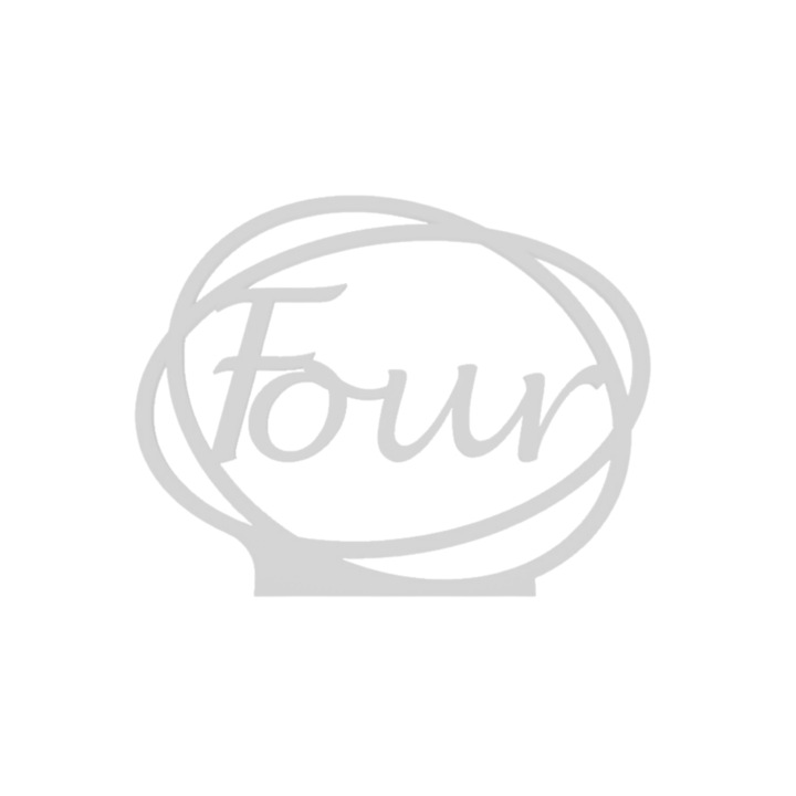 Сватбена украса за маса, "FOUR", зала за събития, 163 X 202 мм слонова кост бяла