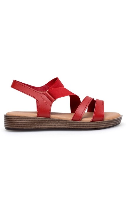 Sandale dama, Lasocki, 590559, Piele naturala, Rosu, 36 EU