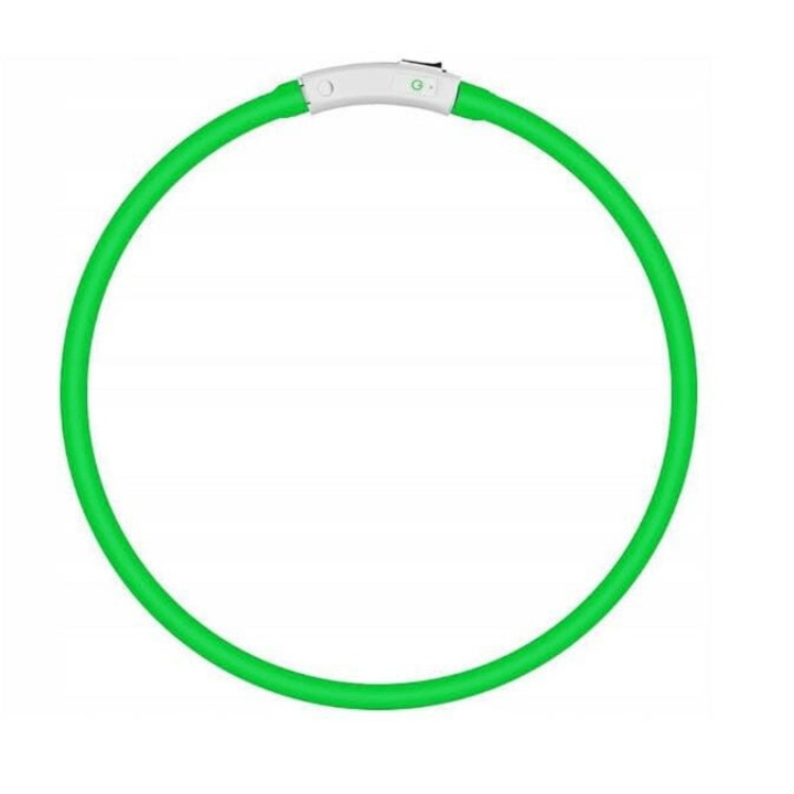 LED нашийник за кучета, ZakupyTV, 70 см, Зелен