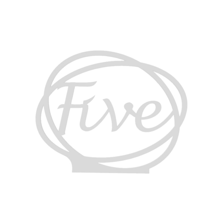 Сватбена украса за маса, "FIVE", зала за събития, 163 X 202 мм бяла слонова кост