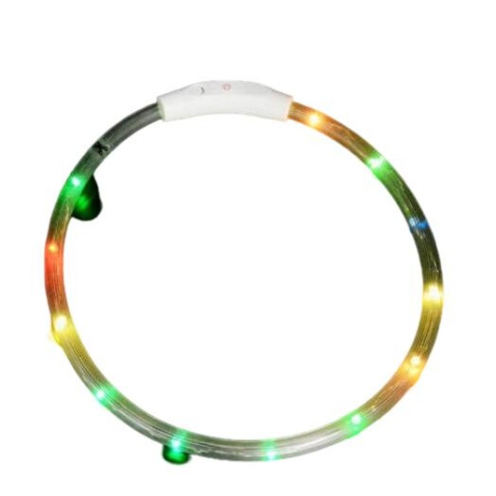 Регулируема RGB LED яка, ZakupyTV, 3 режима на светене, многоцветна, L