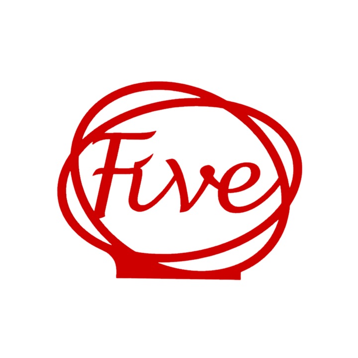 Сватбена украса за маса, "FIVE", зала за събития, 163 X 202 мм червена