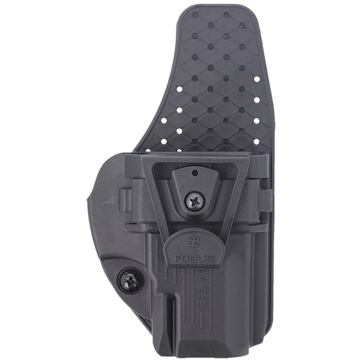 Toc Universal Fobus APN T2, Holster IWB/OWB Pentru Taurus PT111 G2 Si G2C, Reversibil Dreapta/Stanga, Include Belt Clip, J Hook Si Paddle, Protectie Antisudoare, Retentie Reglabila, Purtare Appendix Sau Pe Talie, Negru
