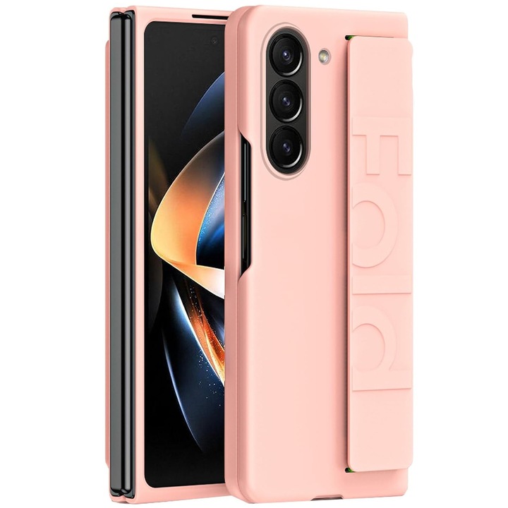 Калъф за Samsung Galaxy Z Fold 6 Силиконов DaDen Grip Cover, Ultra Protection, Розов