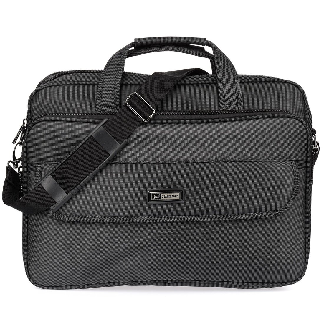 Geanta laptop Star Dragon, 2 compartimente, impermeabila, negru, 15.6 inch
