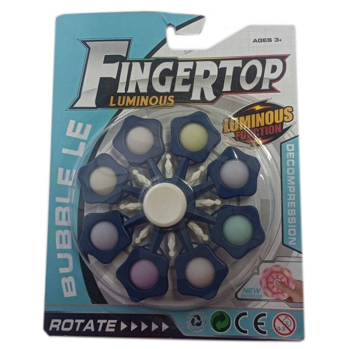 Jucarie fidget spinner Gazelo, albastru