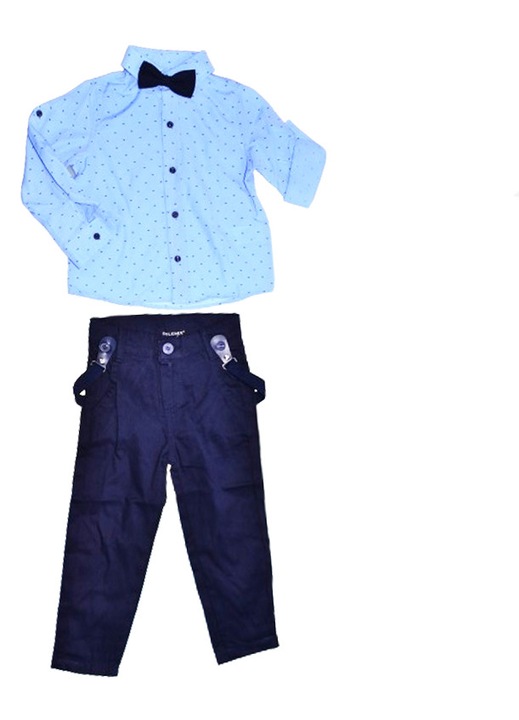 Compleu format din 4 piese pentru baieti Mini Junior COMP-2407, Albastru 110830