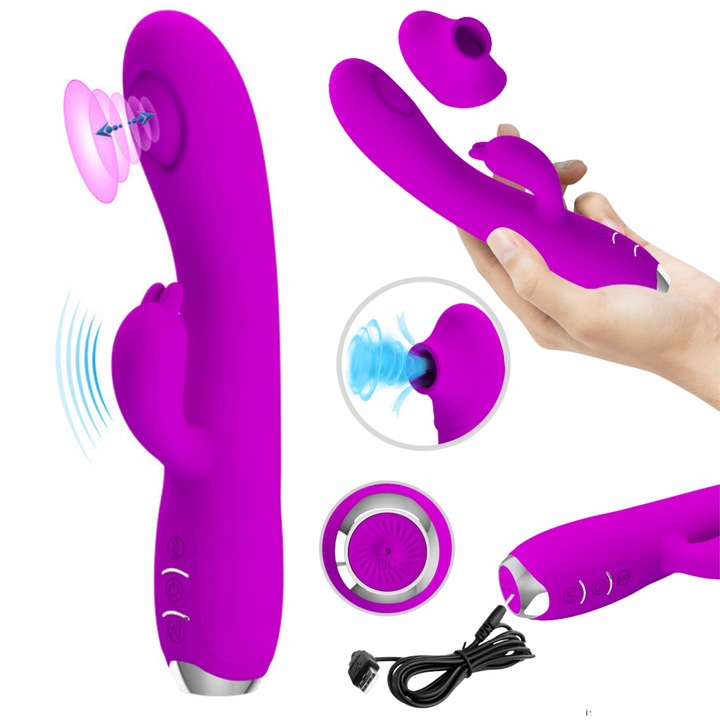 Вибратор Lybaile, Love Regina, Силикон, 19,8 см, Лилав