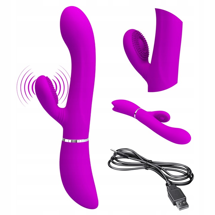 Вибратор Lybaile, Love Clitoris, Силикон, 20,8 см, Лилав