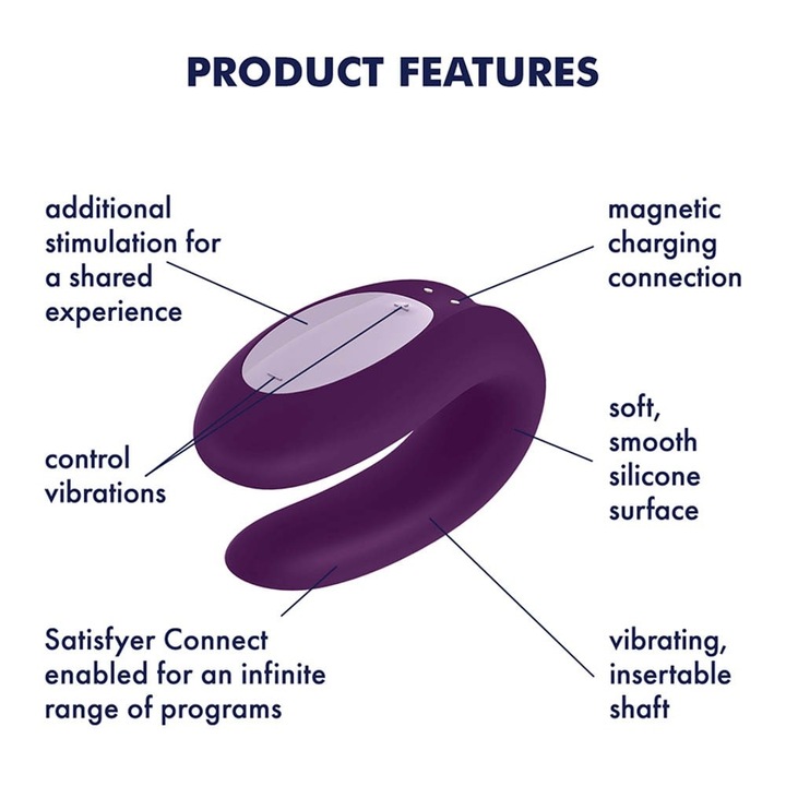 Вибратор 10 Double Joy SMART