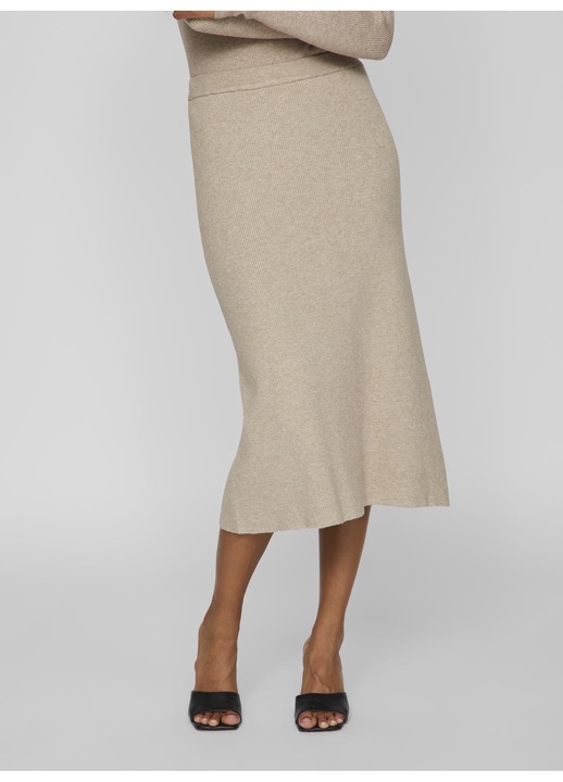 Дамска пола Vila, Текстил, Бежов