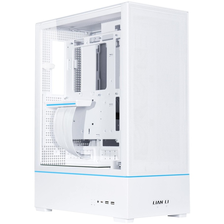 Компютърна кутия Lian-Li SUP01W Mid-Tower, Tempered Glass, Бяло LL-CASE-GELI-952