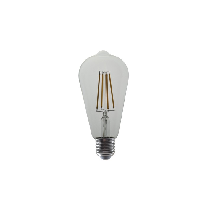 LED лампа Lightex, FILAMENT, 8W, 220V, E27, ST64, 3000K, 1055lm