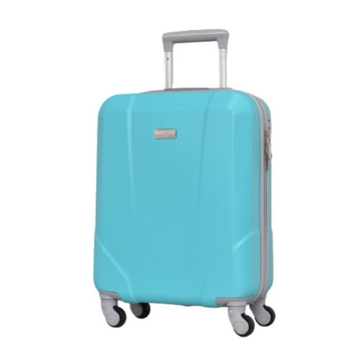 Kézi bőrönd PERFECT LINE ABS 8067, 54/38/20 cm, türkiz