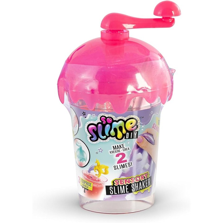 Set Creativ, Jucarii Canal, Mini Slime Shaker Colorat, 3 Culori