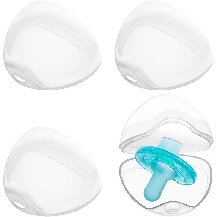 4 db Crrkty cumi dobozos készlet, hordozható, átlátszó, porálló