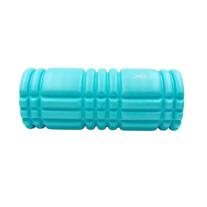 XQ Max masszázshenger henger, habból, jógához, kék, 33x14 cm